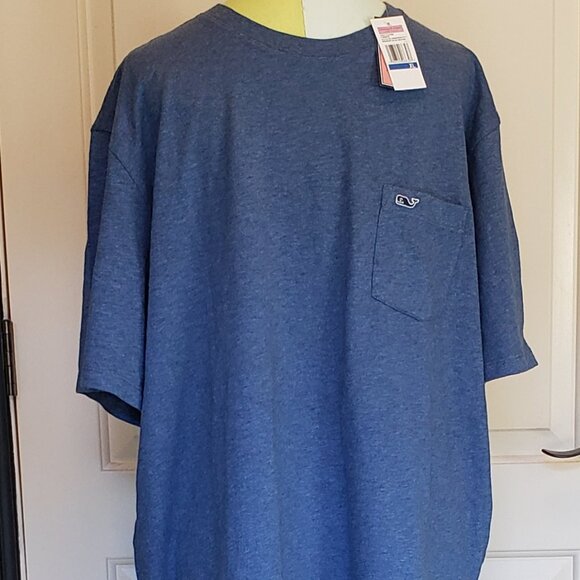 Vineyard Vines Classic Blue Tee with Whale Logo - Men's - XL - NWT - Picture 2 of 6